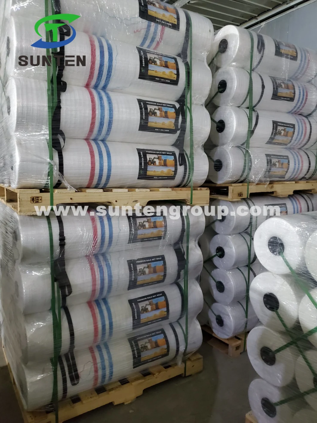 PE/Polyethylene/PP/Plastic/Agricultural White Packing Round Silage/Grass Hay Bale/Bales Net Wrap for USA