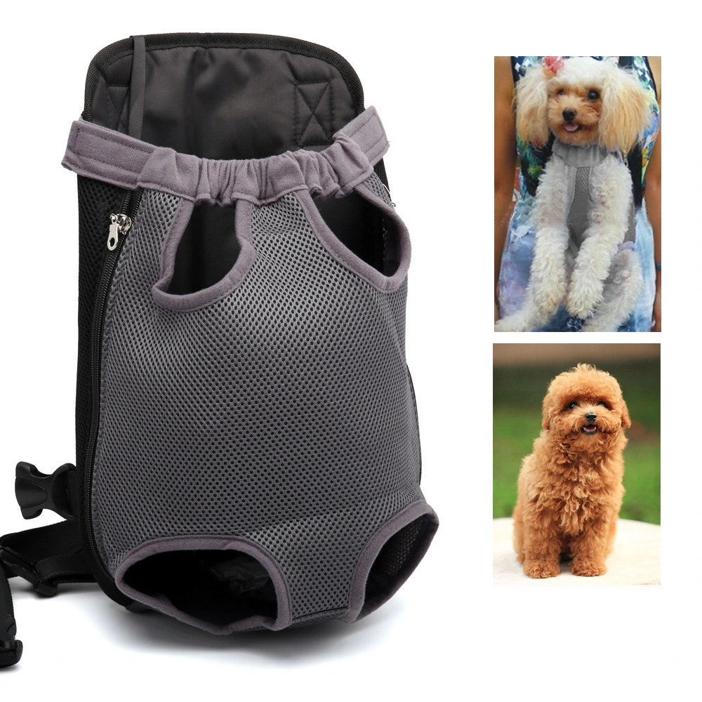 Dog Supply Mesh Backpack Harness Carrier Pet Front Bag