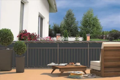 0.9X5m PVC Balcony Fence Balkonsichtschutz Fence